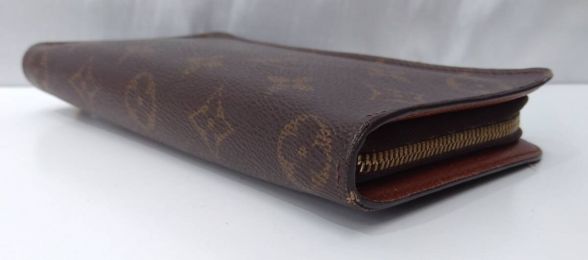 LOUIS VUITTON ルイヴィトン モノグラム TH1010 ポルトモネジップ 長財布 ラウンドファスナー 小銭入れ カード入れ 札入れ 茶色 ブラウン_画像3