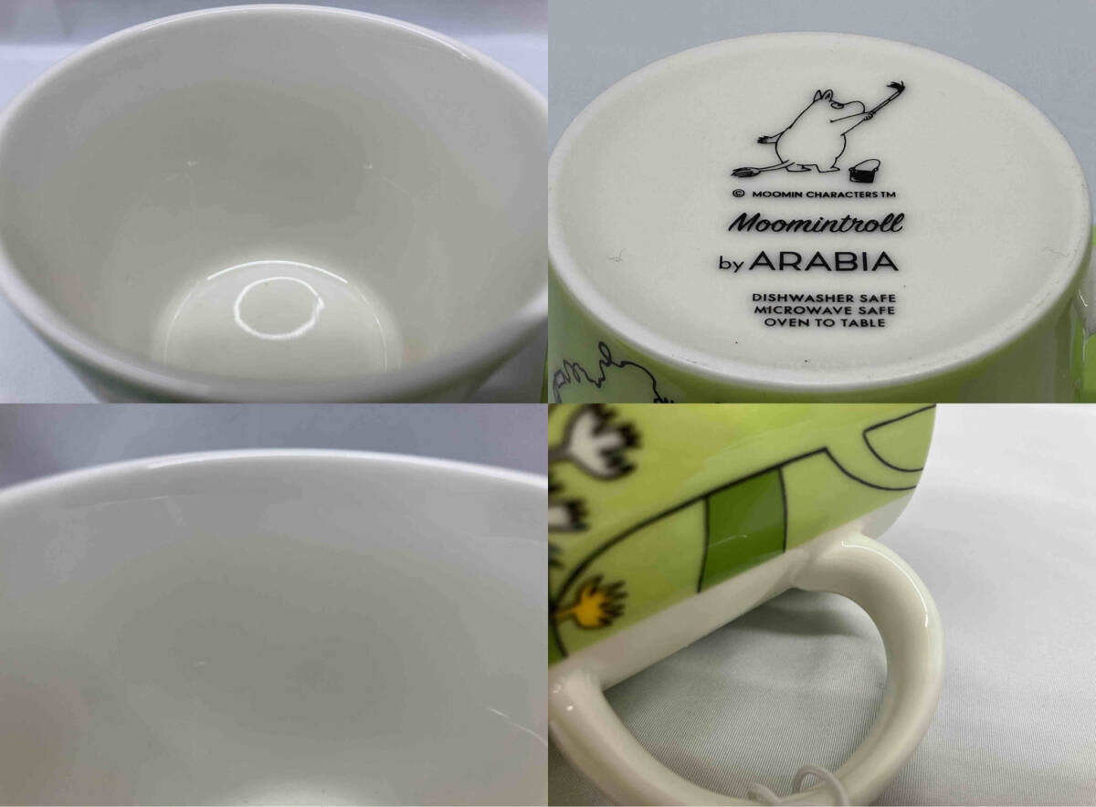 ARABIA アラビア　MOONIN ムーミン　マグカップ　グリーン　箱付き　タグ付き_画像3