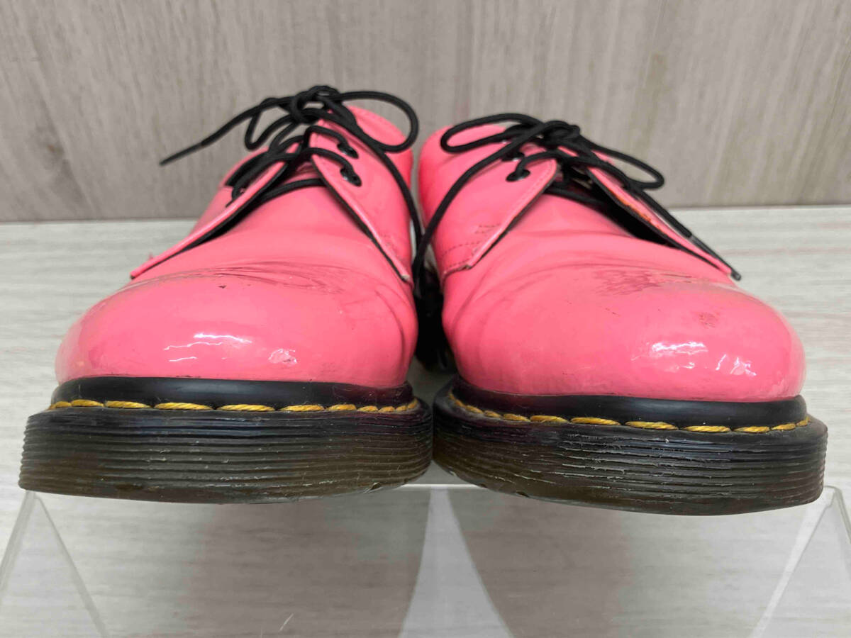 Dr.Martens 10084 3ホール エナメル ローファー 25.5cm ピンク アッパー傷あり_画像2