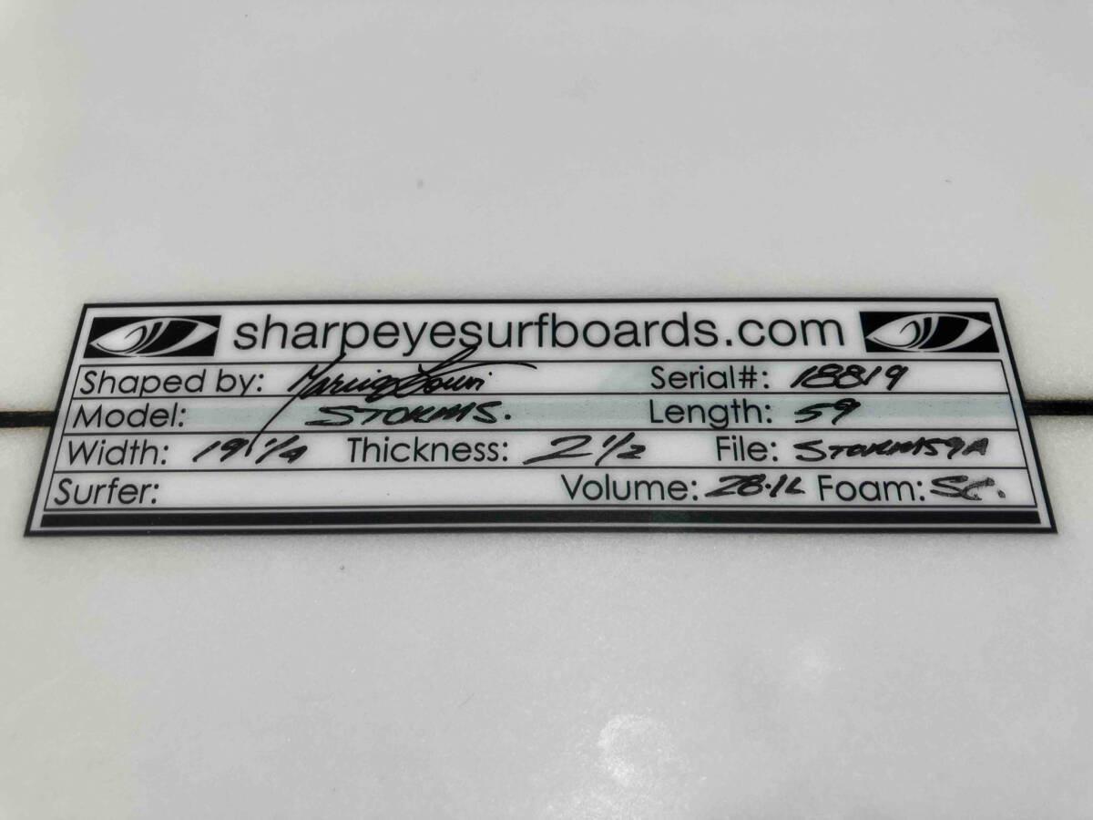 送料無料の通販 SHARPEYE 傷あり要確認】 STORMS ストームズ シャープアイ 5'9” 5.8フィート~