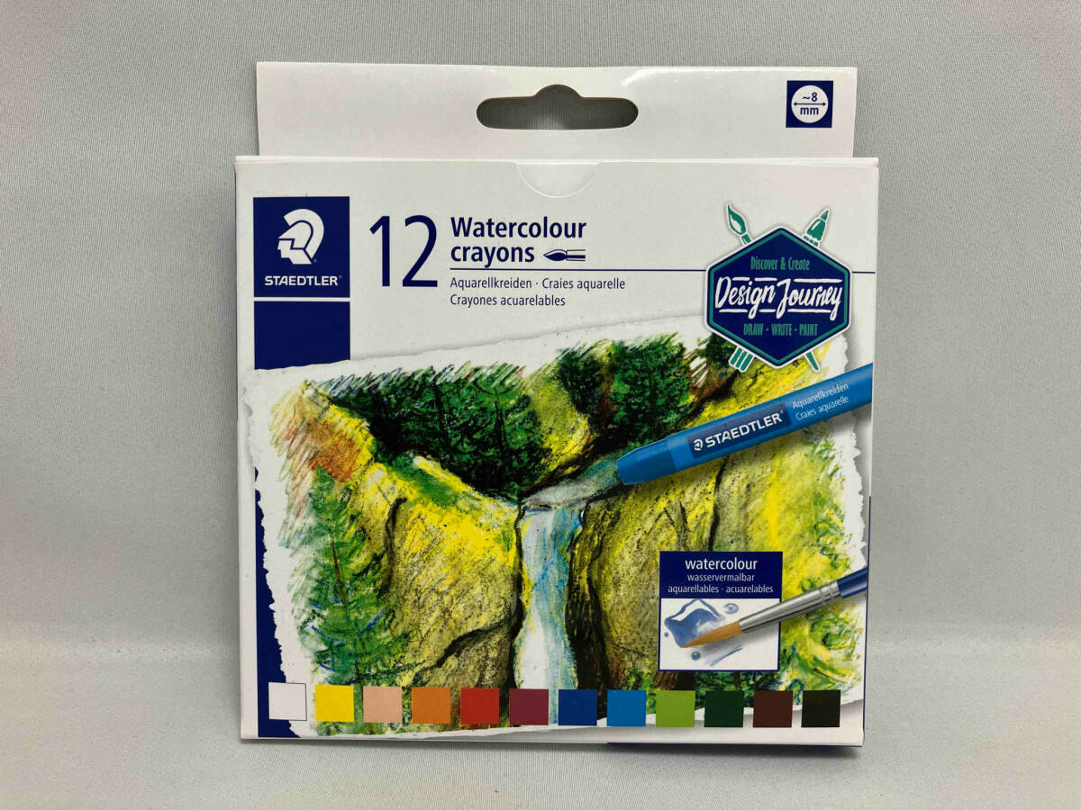  ste гонг -Water colour crayons мелки 12 -цветный набор (Z3-15)