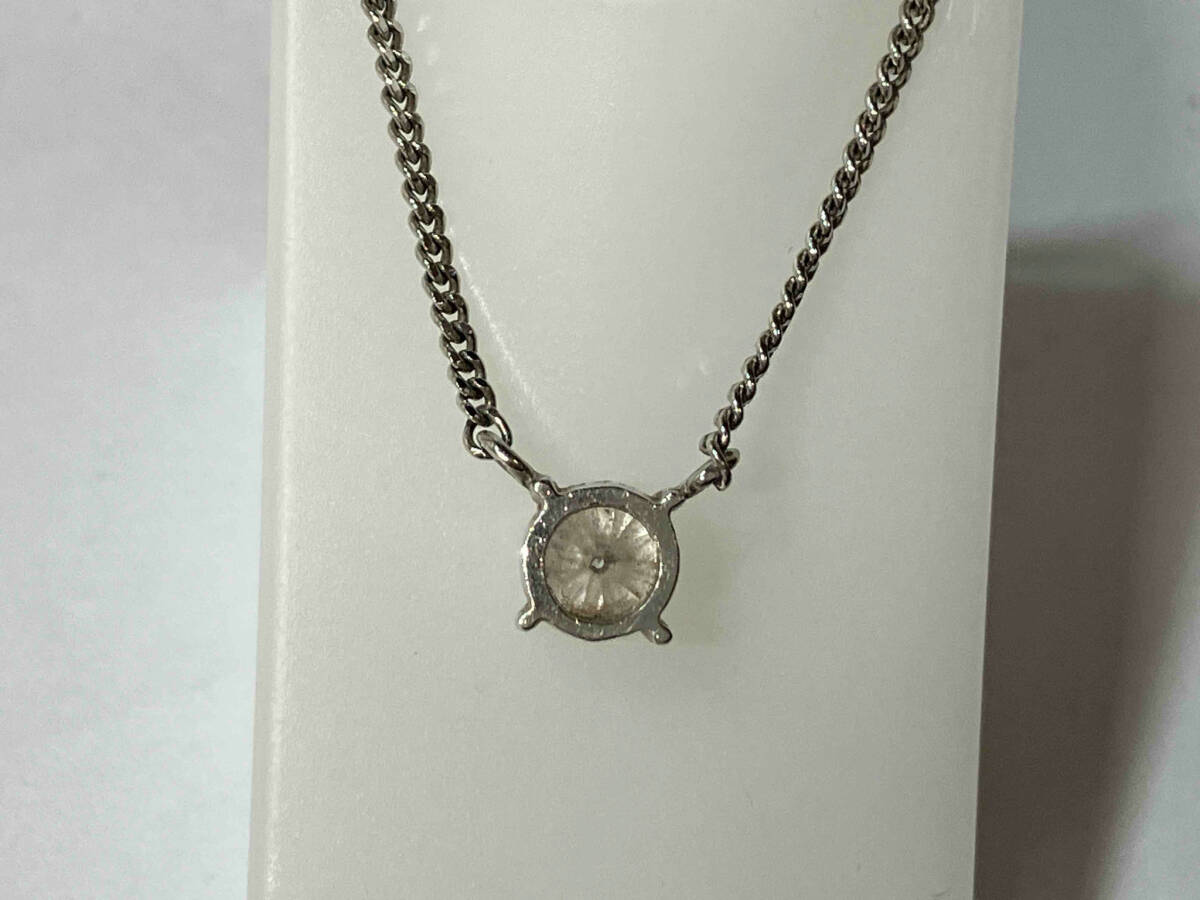 Pt850 platinum approximately 38cm+4cm D0.42ct gross weight approximately 3.6g necklace 