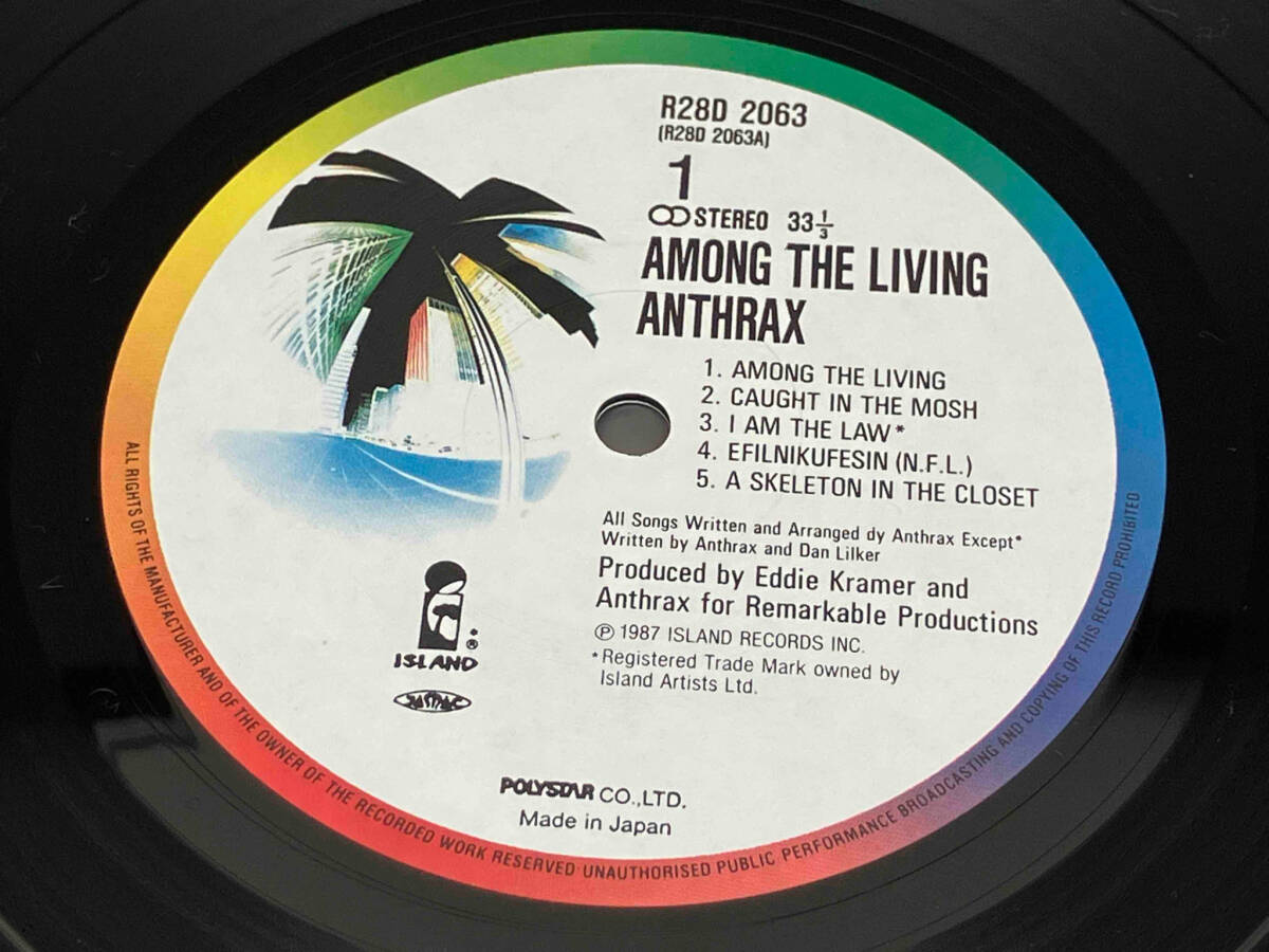 レコード LP盤 アマング・ザ・リヴィング アンスラックス (R28D-2063)の画像5