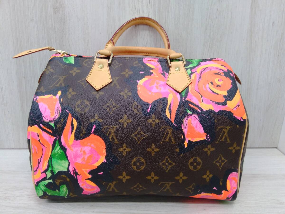 ルイヴィトン LOUIS VUITTON／モノグラムローズ ／スピーディ30 ハンドバッグ キー・パドロック・鑑定書付 M48610の画像3