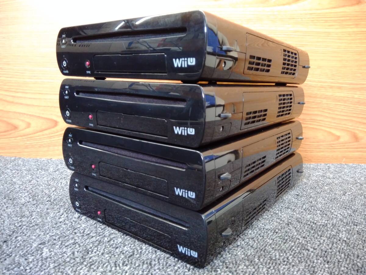 鴨BY【初期化済み】Wii U 本体 6台 + ゲームパッド 6個 セット まとめ売り ホワイト ブラック 32GB WUP-101/010 Nintendo ジャンクの画像2