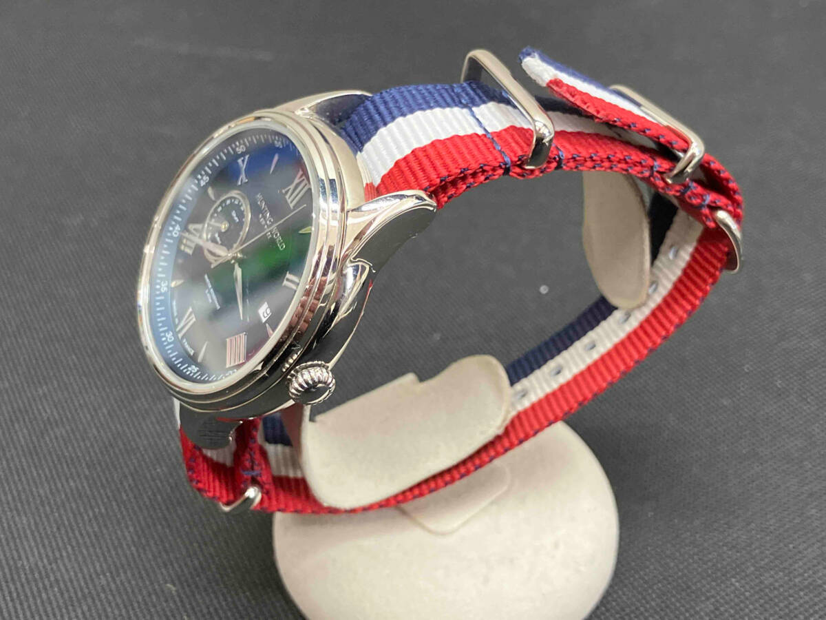 HUNTING WORLD HWG010 quartz case size 4.0cm cloth belt ( tricolor color ) case scratch equipped 