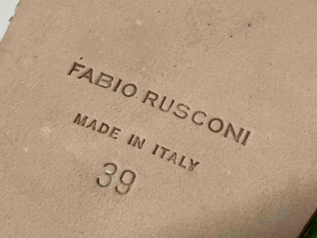 FABIO RUSCONI ファビオルスコーニ サンダル セミスクエア レディース 約25.0〜25.5cm イタリア製_画像6