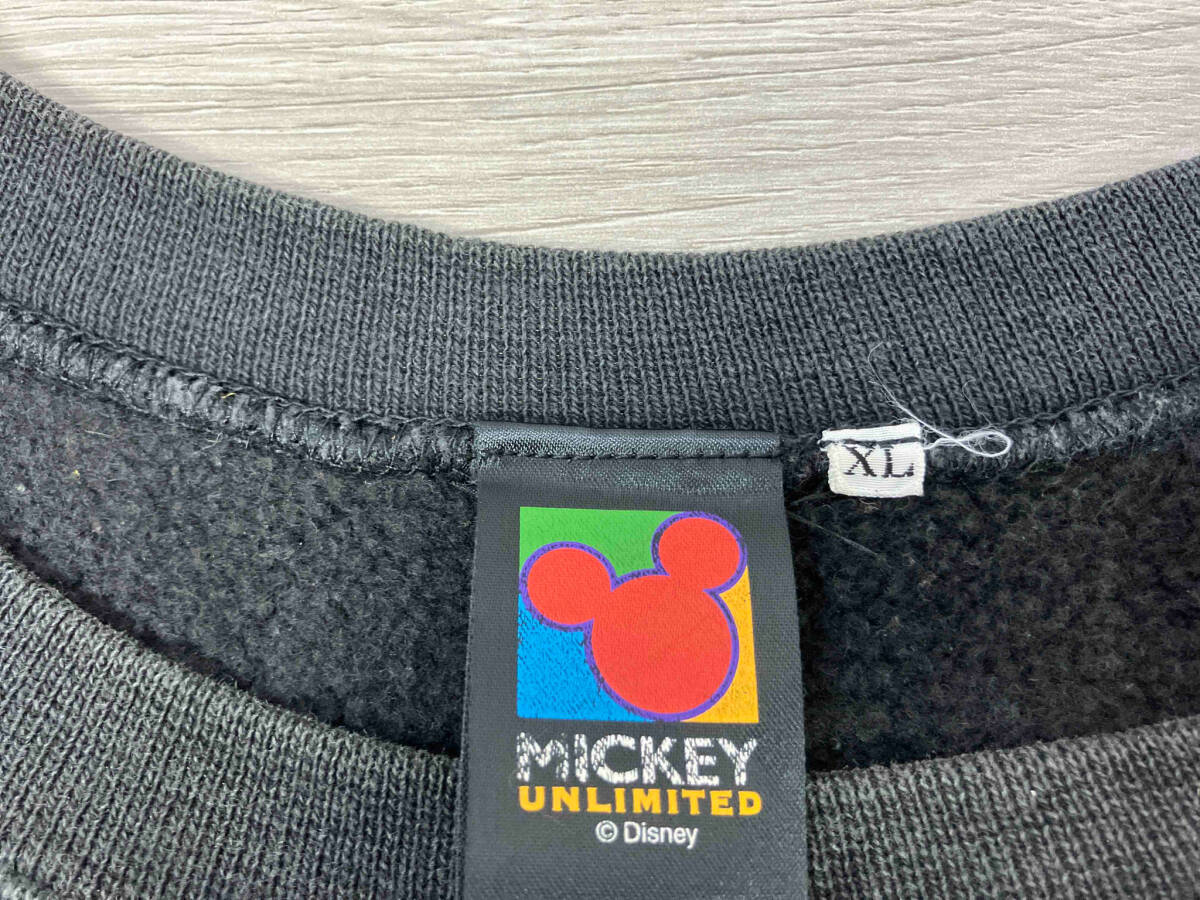 MICKEY UNLIMITED スウェット 90s 古着 表記サイズ XL ブラック 店舗受取可_画像3