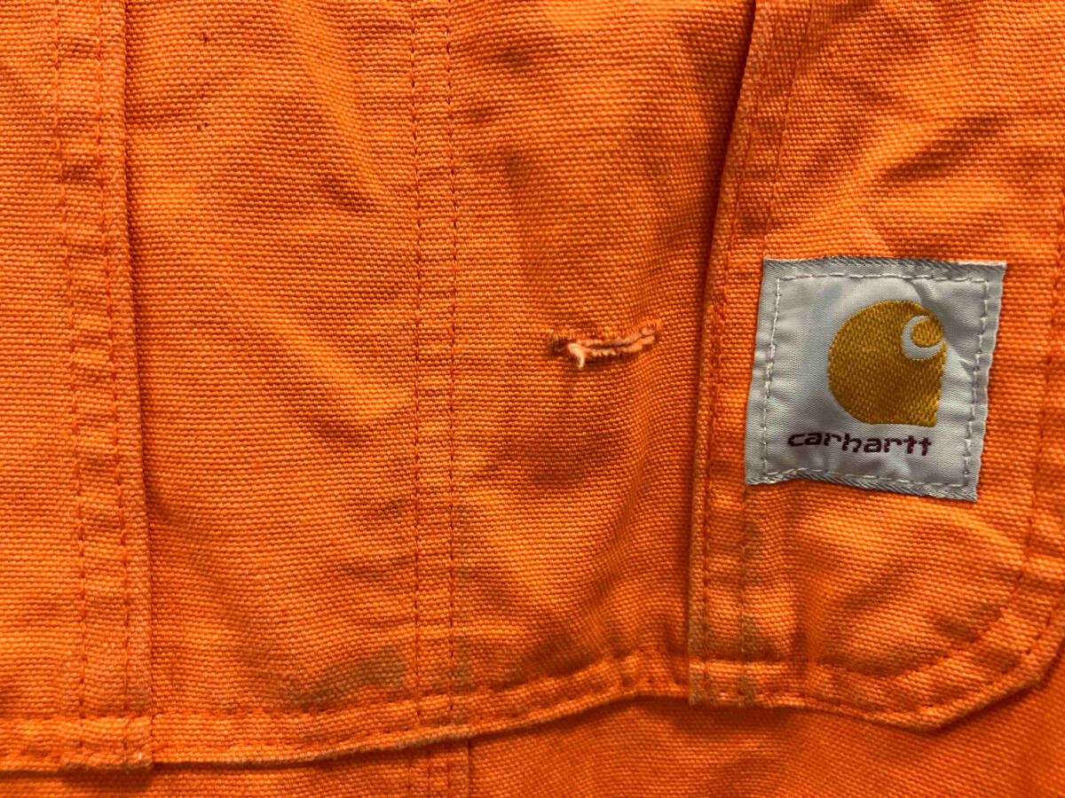 carhartt カーハート メンズ オーバーオール R02 オレンジ アメリカ製 サイズW36_画像8