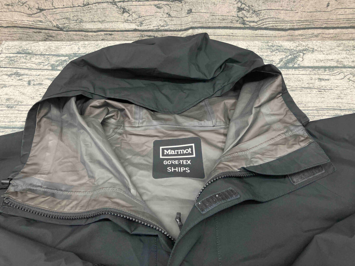 MARMOT SHIPS AllWeatherParka マウンテンパーカー Mサイズ ブラック アウトドア 保存袋付き_画像3