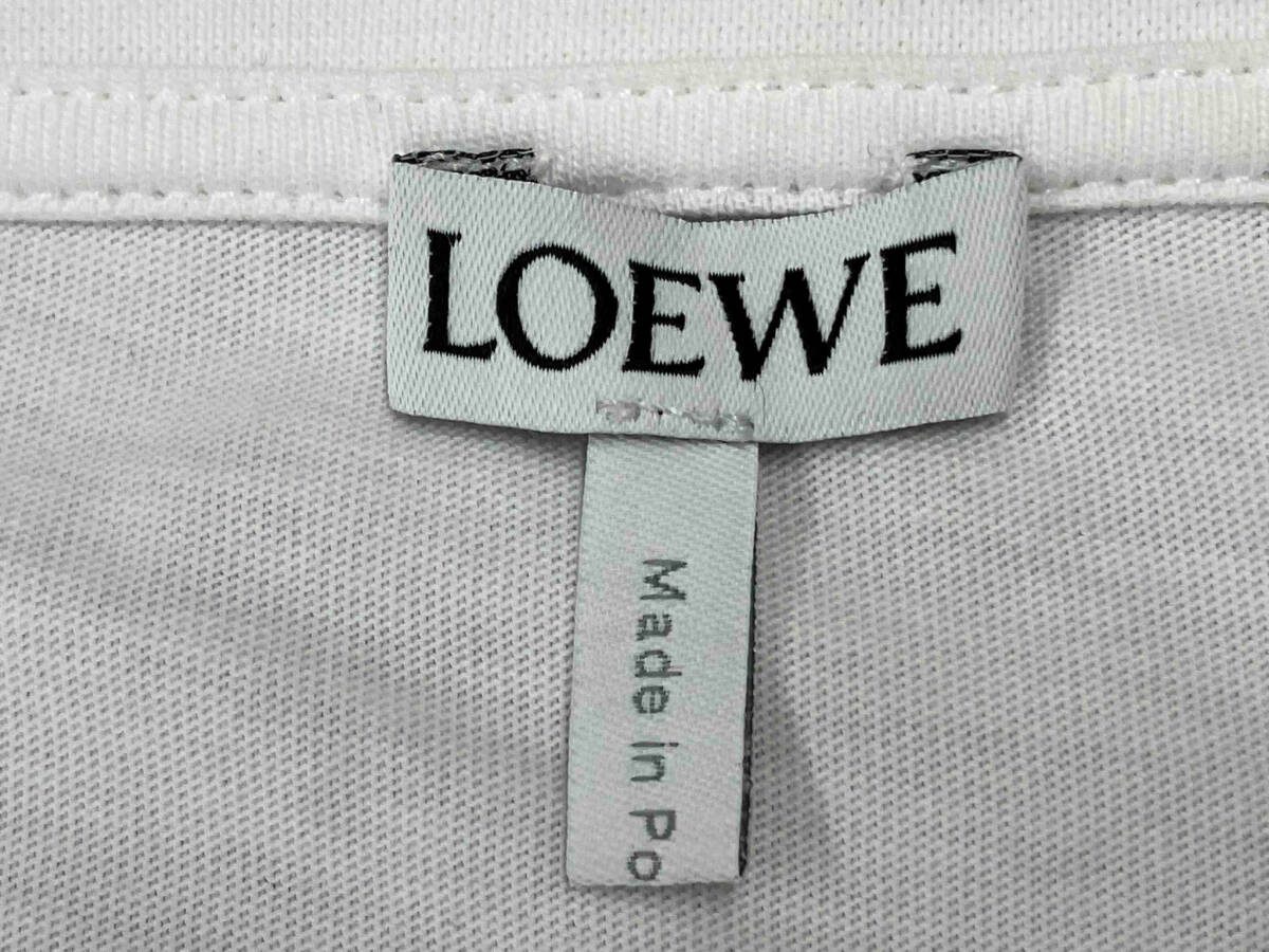 ロエベ LOEWE アナグラム ミニロゴ 半袖Tシャツ ホワイト XLサイズ_画像3