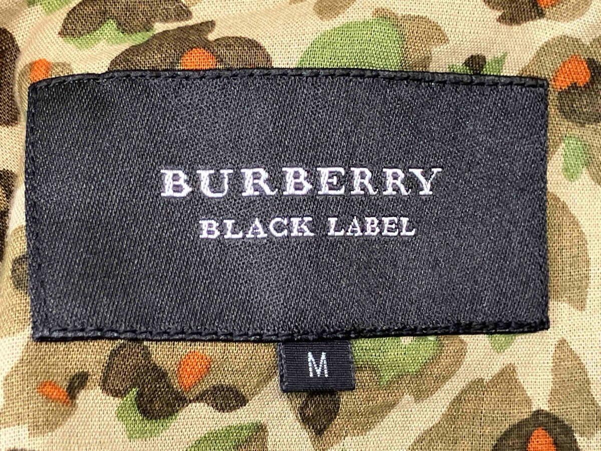 難あり BURBERRY BLACK LABEL バーバリーブラックレーベル モッズコート D1F13-512-78 Mサイズ カーキ_画像3