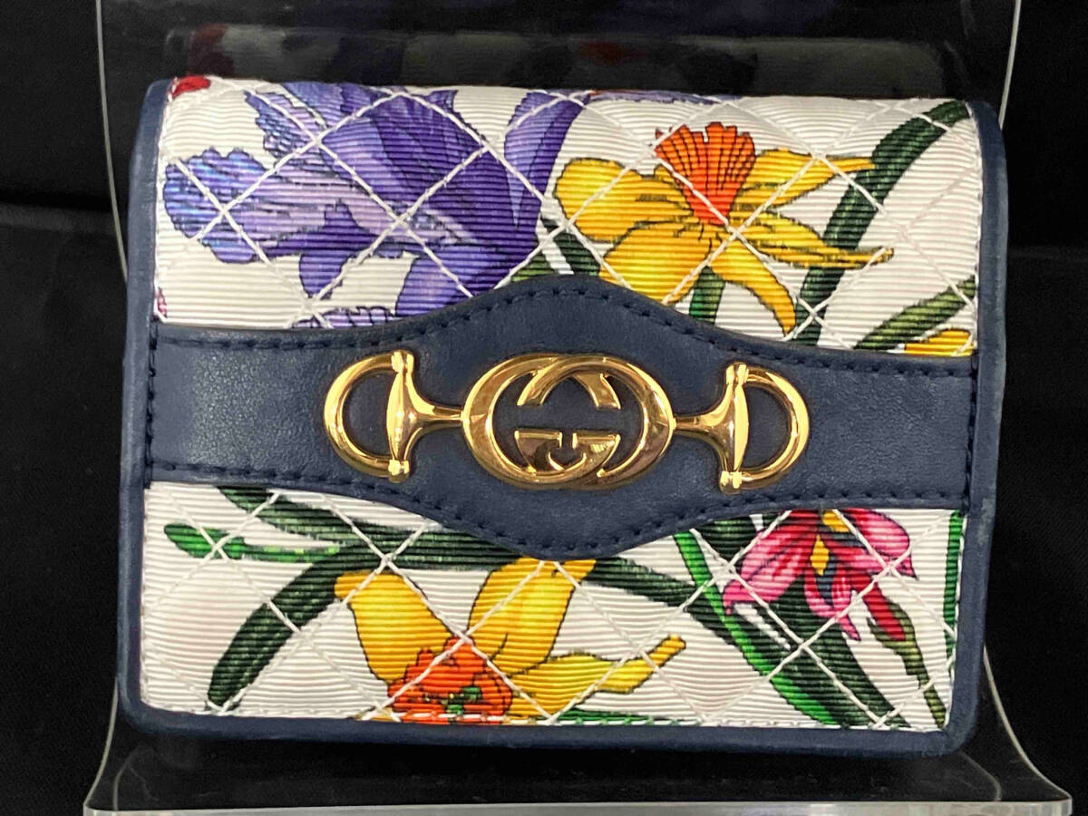 GUCCI グッチ　二つ折り財布　536353・0959 ズゥミ フローラ_画像1