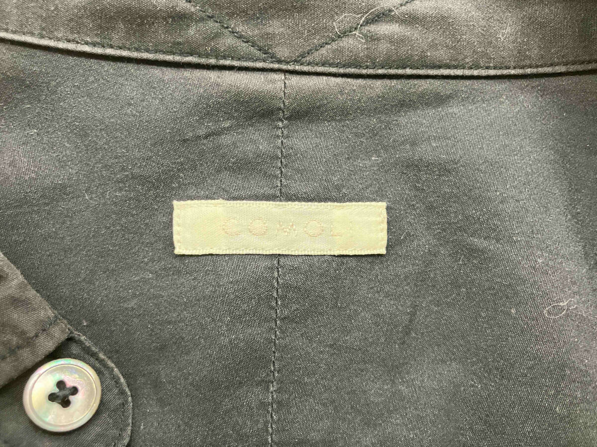 COMOLI K01-02001 長袖シャツ コモリ コットンシャツ オーバーサイズ サイズ:03 ブラック_画像3