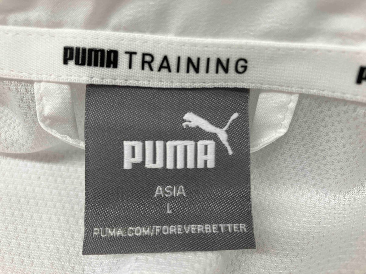 PUMA プーマ　TRAIN BIG CAT LINED 522997 ウーブンジャケット　ホワイト トレーニングウェア　プリントロゴ　サイズL_画像7