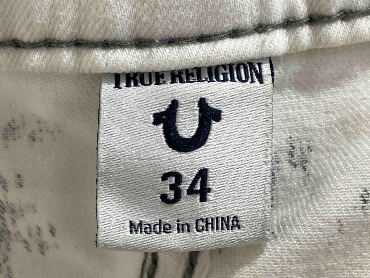 TRUE RELIGION トゥルーレリジョン　スキニー　綿パン　コットン　レーヨン　サイズ34 White ホワイト_画像3