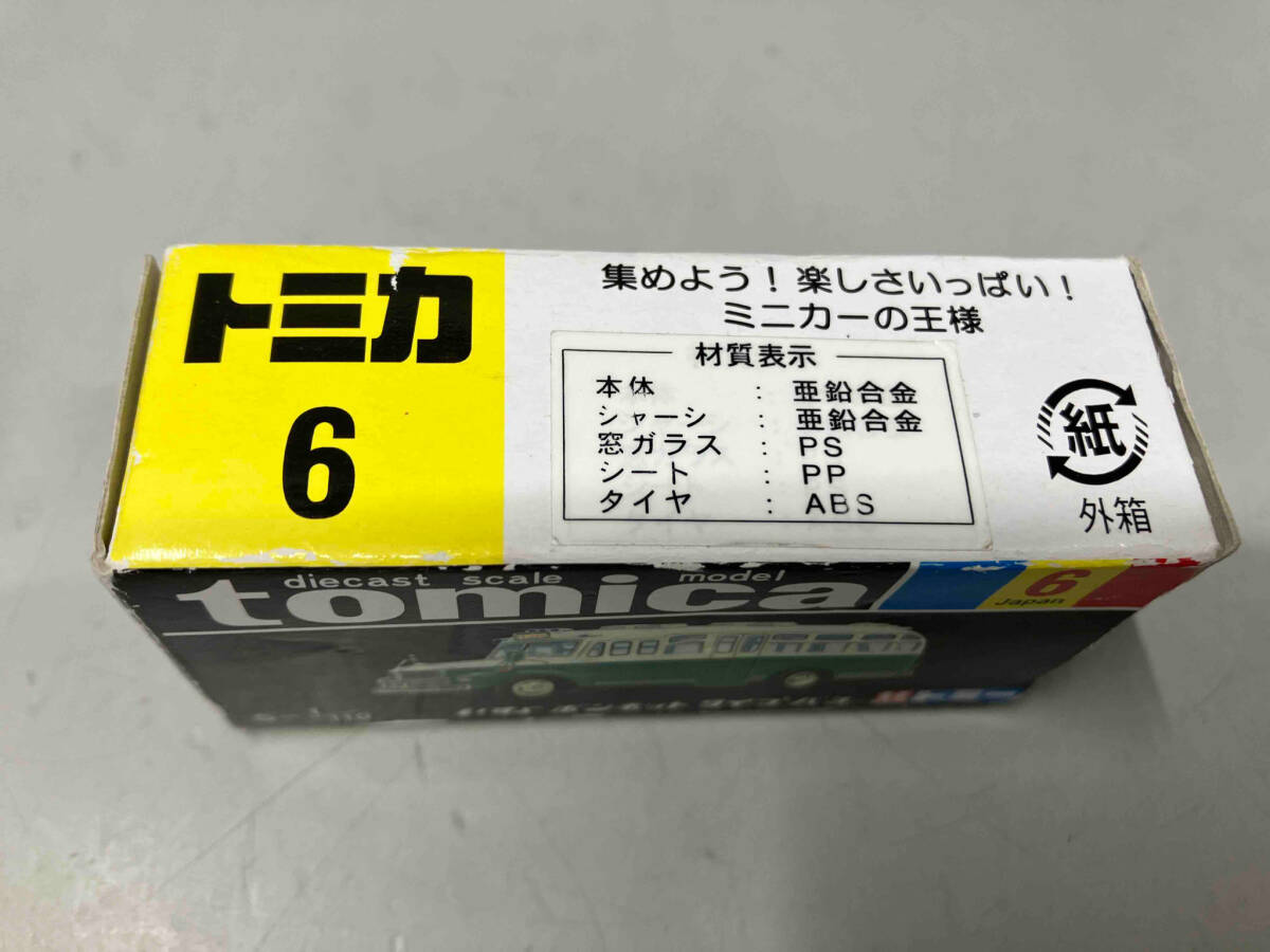 カタログ欠品 懐かしのカタログ付きトミカ No.6 いすゞ ボンネットタイプバス(ブルー×イエロー/黒箱) 復刻版 中国製 トミー_画像3