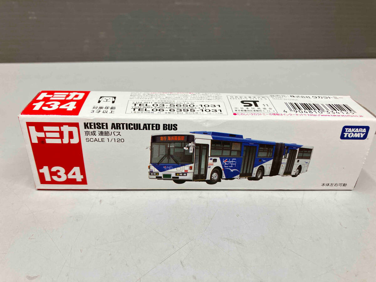 トミカ No.134 京成 連節バス 赤箱 ロゴ白字 中国製 タカラトミー_画像1