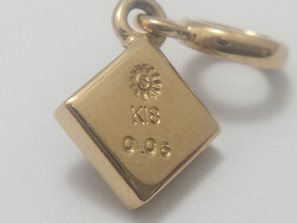 PUERTA DEL SOL K18 トップ 0.06ct 約2.4g 店舗受取可_画像2