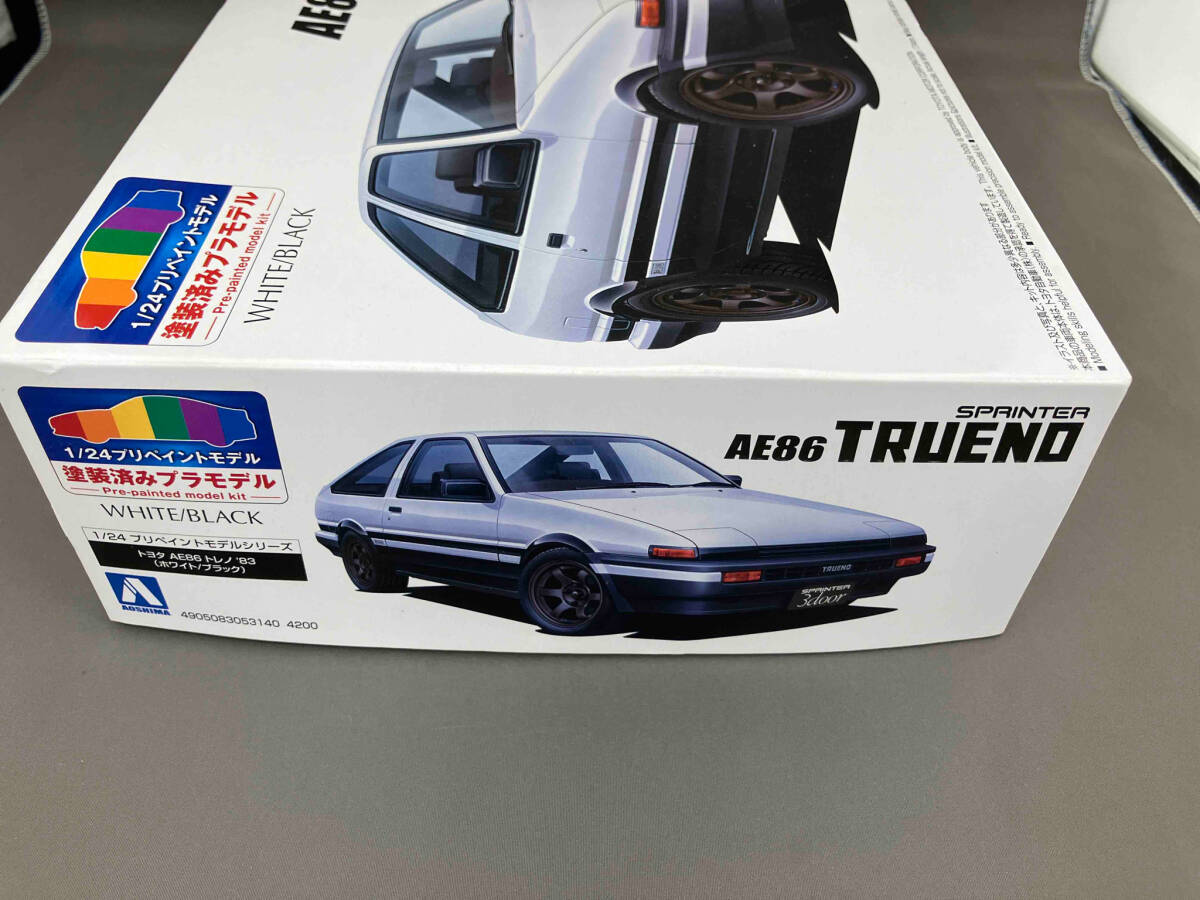 プラモデル アオシマ 1/24 トヨタ AE86 トレノ'83(ホワイト/ブラック) プリペイントモデル No.SP_画像3