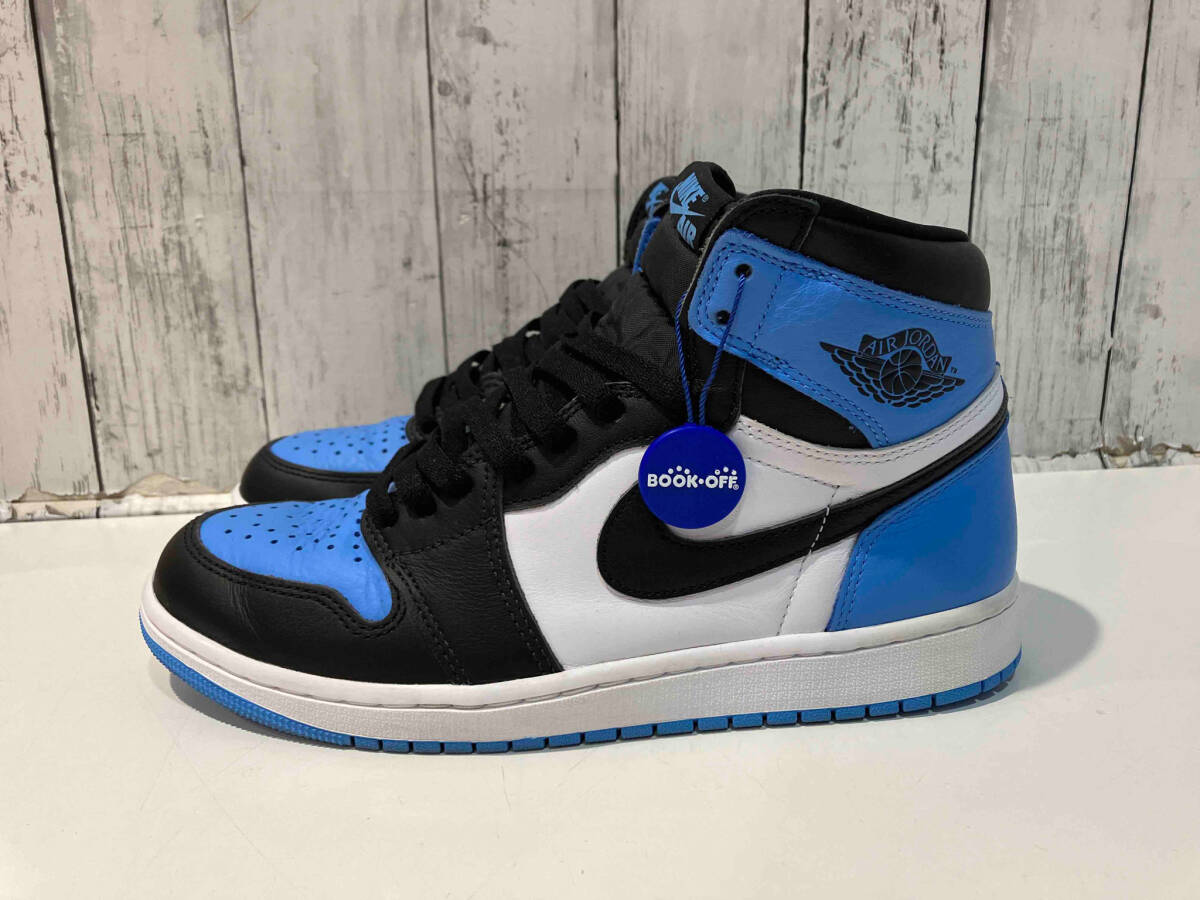 NIKE ナイキ AIR JORDAN 1 RETRO HIGH OG エアジョーダン1レトロハイOG DZ5485-400 スニーカー ブルー x ブラック x ホワイト 鑑定済 27cm_画像2