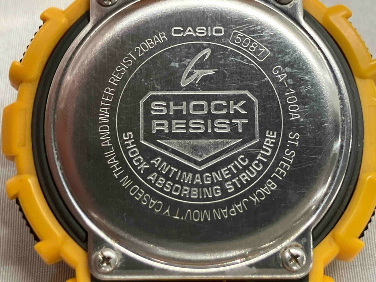 ジャンク 【1円スタート】【電池切れ】CASIO カシオ G-SHOCK GA-100A クォーツ 腕時計(ゆ16-04-24)_画像3