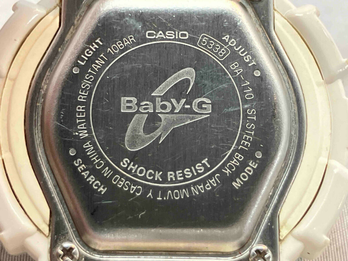  Junk [1 jpy start ][ flat battery ]CASIO Casio Baby-G BA-110 quartz wristwatch (.17-04-02)