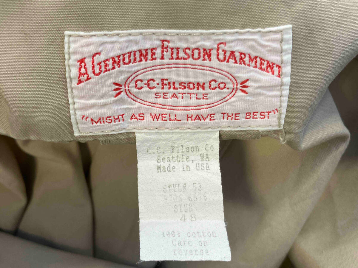 人気が高い FILSON 60s 輸入古着 ハンティングジャケット フィルソン 男性用