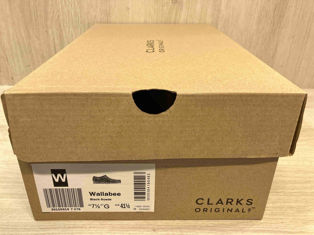 Clarks ORIGINALS Wallabee 本革 レザー ワラビー ブラック クラークス シューズ ブーツ オリジナルス メンズ 26cm_画像9