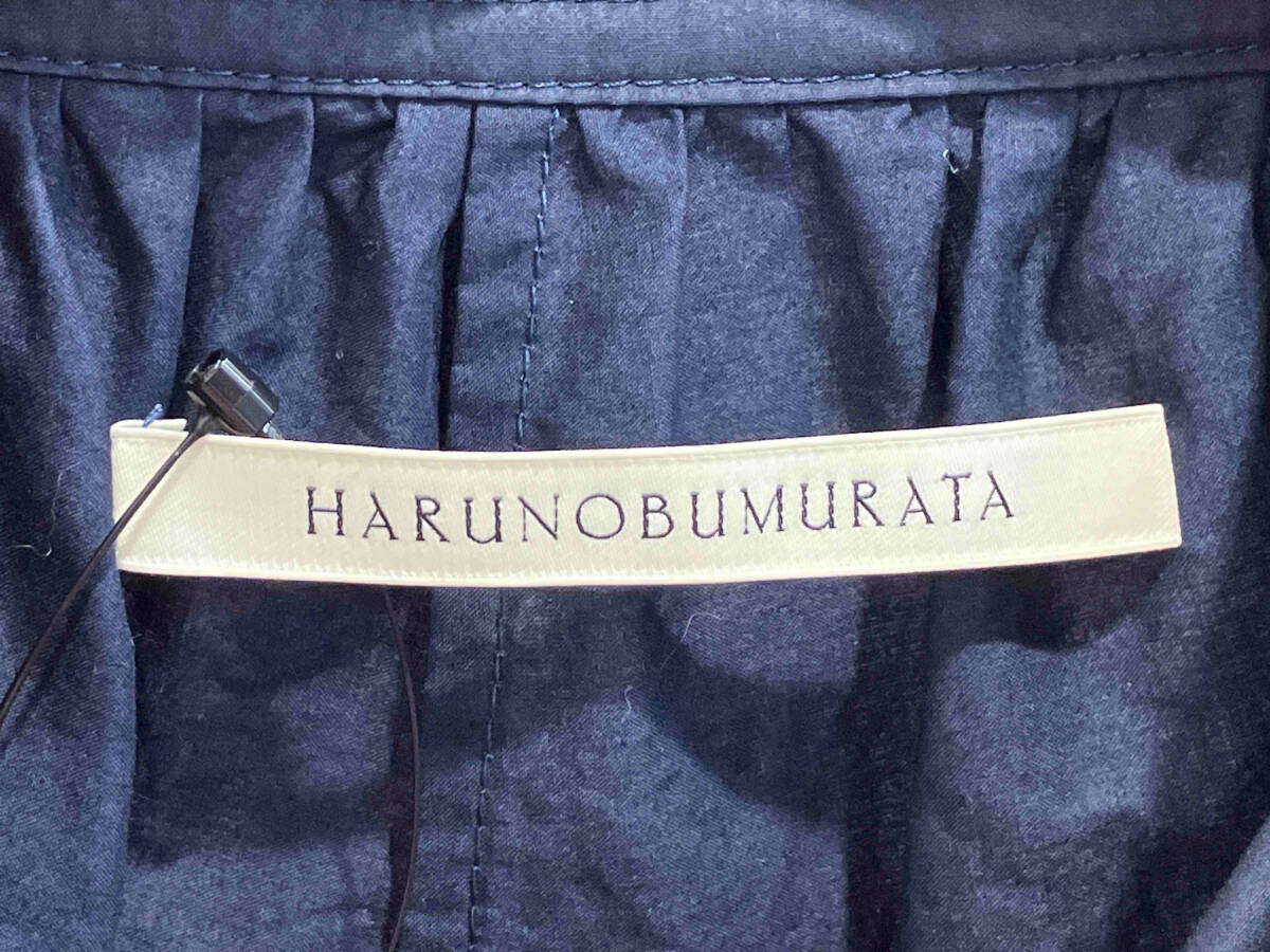 HARUNOBU MURATA ハルノブムラタ　レディース　半袖シャツ　ブラウス　ネイビー_画像3