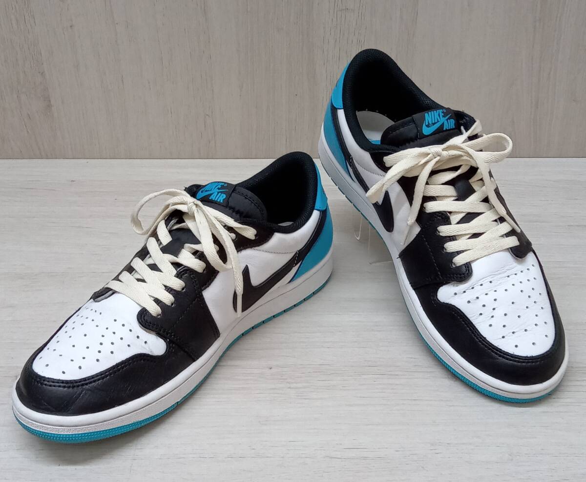 NIKE/ナイキ/スニーカー/CZ0790-104/Air Jordan 1 Low UNC/ホワイト×ブラック×ライトブルー/28cm_画像1