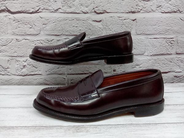 ALDEN Handsewn Lofer 986 Cordovan ローファー 表記サイズ US8.5 ブラック系 店舗受取可_画像2