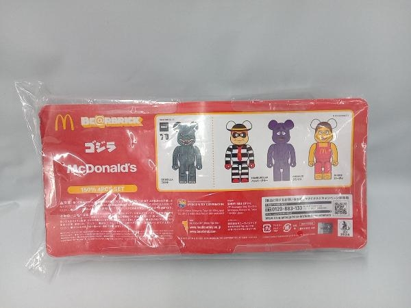 BE@RBRICK ゴジラVSマクドナルド ベアブリックコラボ 4体セットの画像4