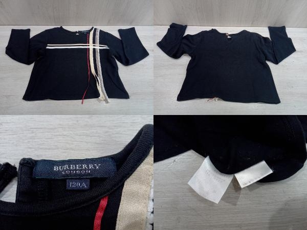  summer through year BURBERRY LONDON Burberry London set sale T-shirt outer tank top short sleeves long sleeve 6 point set noba check 110~120cm