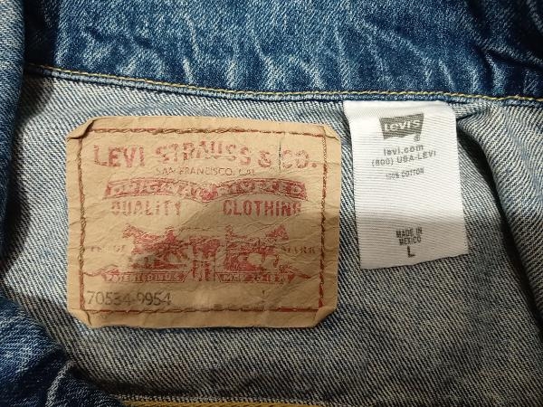 LEVI’S Tracker Jacket 1st トラッカー ジャケット ファースト デニム Gジャン ブルー系 SIZE L リーバイス 店舗受取可の画像4