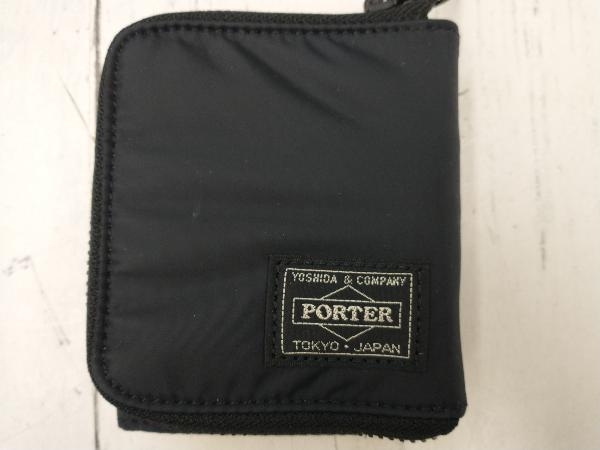 PORTER ポーター ストラップ付き 二つ折り財布 ブラック 箱ありの画像3