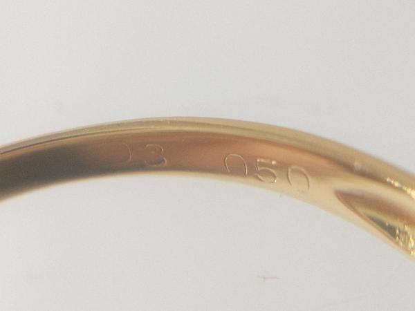 K18 ゴールド Pt900 プラチナ 約16号 総重量約3.2g リング 指輪 ハート_画像10