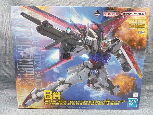 バンダイ 1/100 MG 一番くじ 機動戦士ガンダム ガンプラ2023 B賞 エールストライクガンダム Ver.RM ソリッドクリア(ゆ11-12-04)_画像1