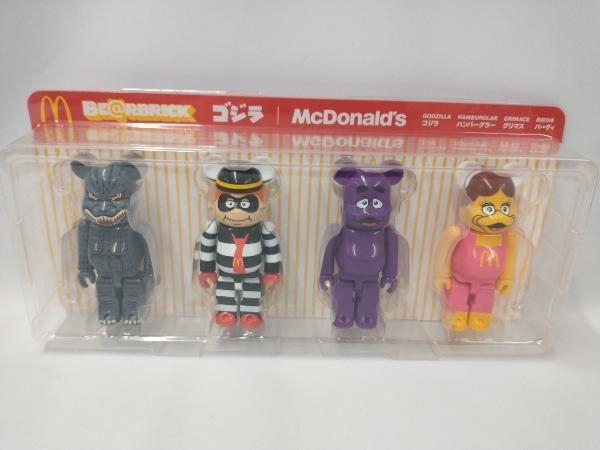 BE@RBRICK ゴジラVSマクドナルド ベアブリックコラボ 4体セット_画像1