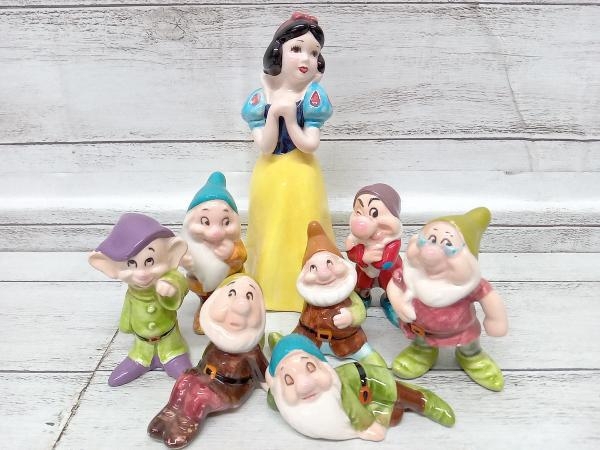 Disney ディズニー 白雪姫と七人のこびと 陶器 置物 8個セット 付属品は画像の物が全てです_画像1