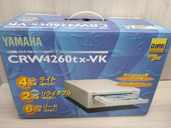 ジャンク YAMAHA CRW4260tx CD-R /RWドライブ 外付けタイプ 1998_画像1