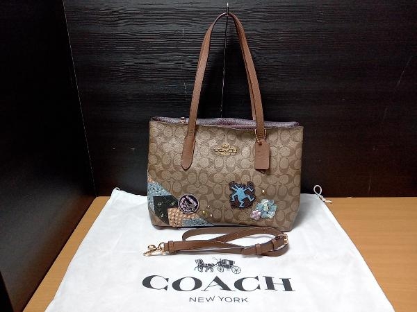 COACH コーチ キースヘリングコラボバッグ トートバッグ シグネチャー F48722_画像1