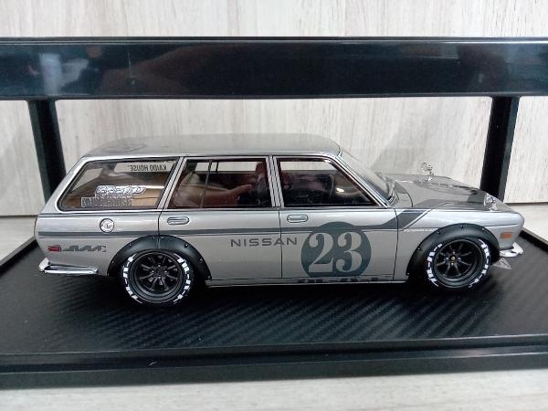 イグニッションモデル 1/18 NISSAN ブルーバード ワゴン 510 ダットサン ガンメタリック KAIDO HOUSE ignition model_画像5