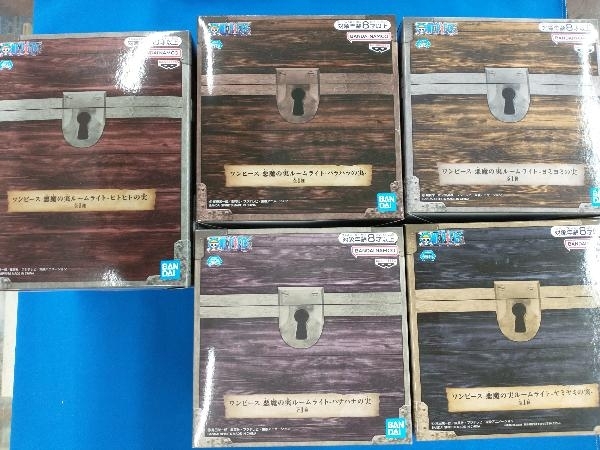 未開封品 ワンピース　悪魔の実　ルームライト　5種セット　ヒトヒト/ハナハナ/ヨミヨミ/バラバラ/ヤミヤミ_画像1