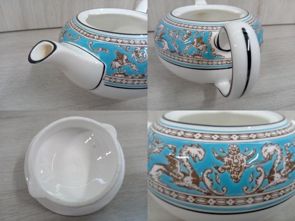 WEDGWOOD ウェッジウッド フロレンティーン ターコイズ ティーポット 茶器 イギリス_画像7