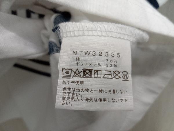 THE NORTH FACE ザ・ノース・フェイス 半袖Tシャツ NTW32335 サイズL ホワイト×ダークネイビー 白 紺 アウトドア レディース_画像4