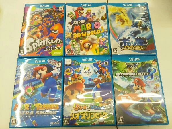 ジャンク【初期化済み】 Wii Wii U 本体 ソフト まとめ売り スプラトゥーン ケース スマブラ スーパーマリオ3Dワールド マリオカート_画像2