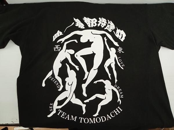魁組 サキガケグミ TEAM TOMODACHI チーム友達 半袖Tシャツ ブラック Lサイズ_画像7