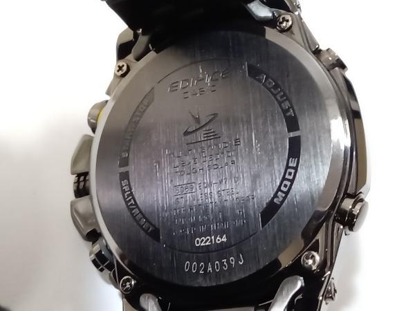 【エディフィス】CASIO／EDIFICE EQW-M710 クロノ 電波ソーラー　黒　時計_画像4