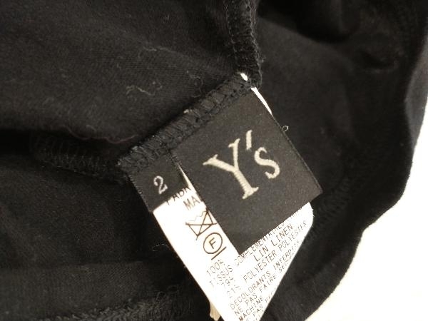 夏 Y’s ワイズ ヨウジヤマモト 半袖Tシャツ レイヤード ダメージ加工 ドッキング YW-T04-071 M 黒_画像3